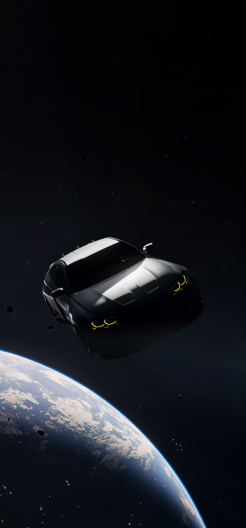 BMW in Space Wallpapers iPhone 4k