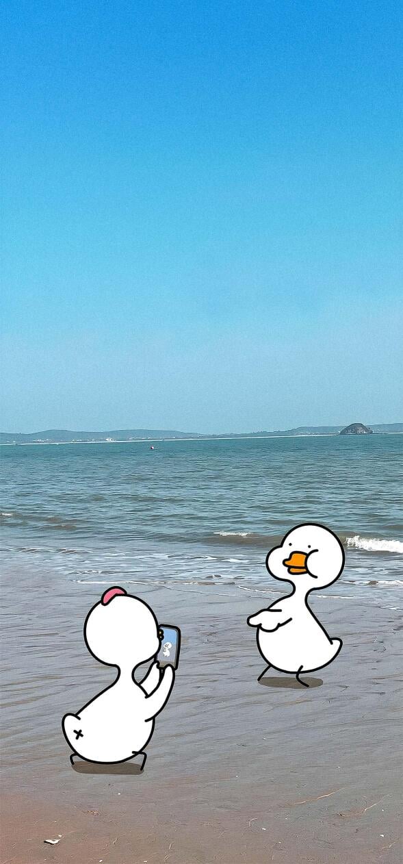 Cartoon Ducks iPhone Wallpapers