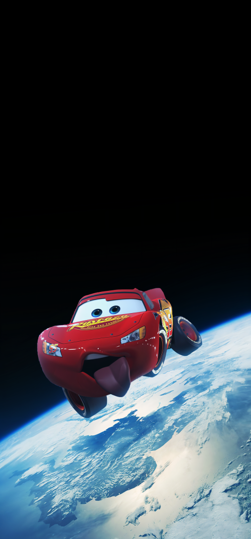 Cars Movie Space Wallpapers 4k iPhone