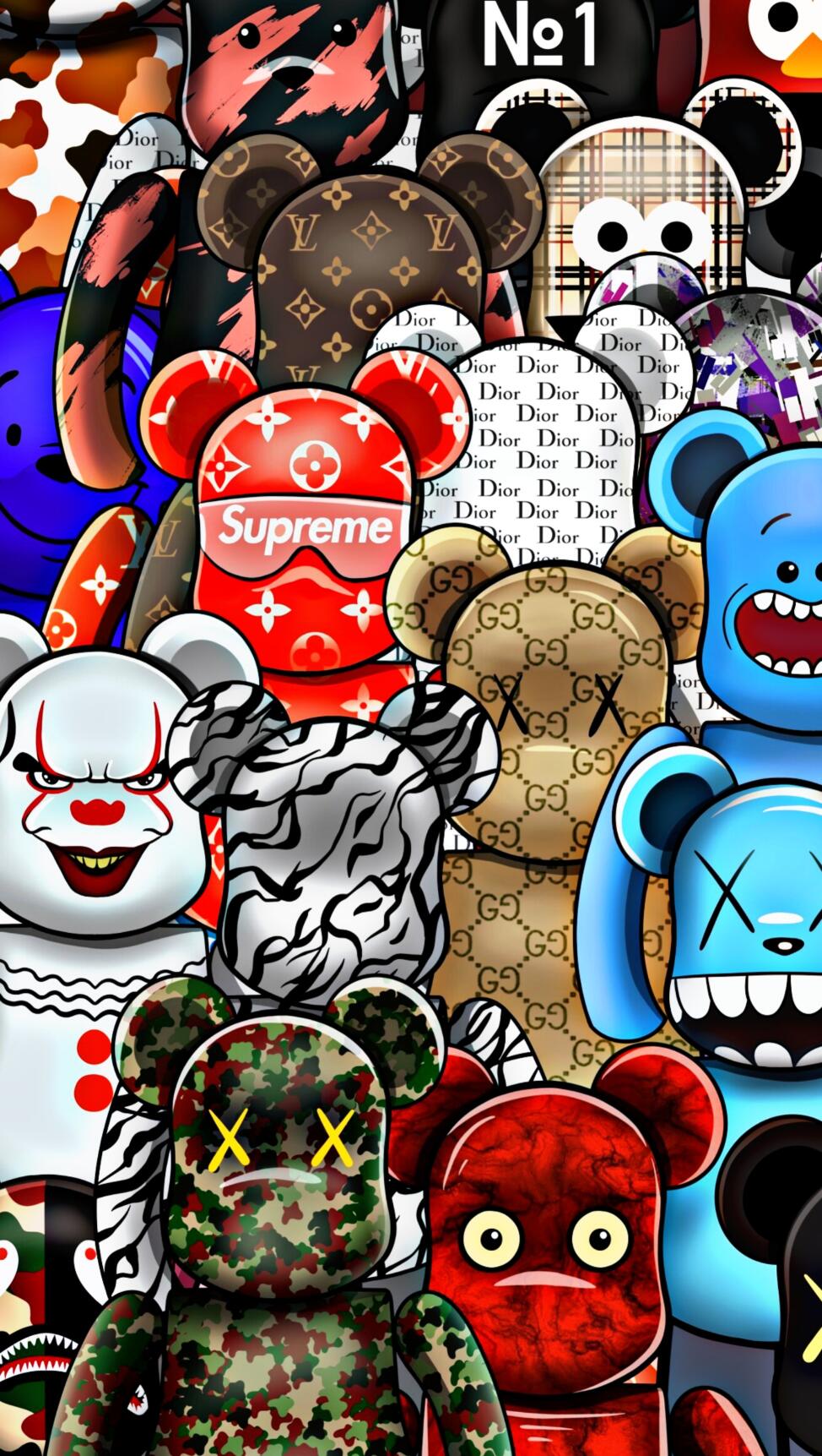Supreme x Dior Wallpapers 4k iPhone