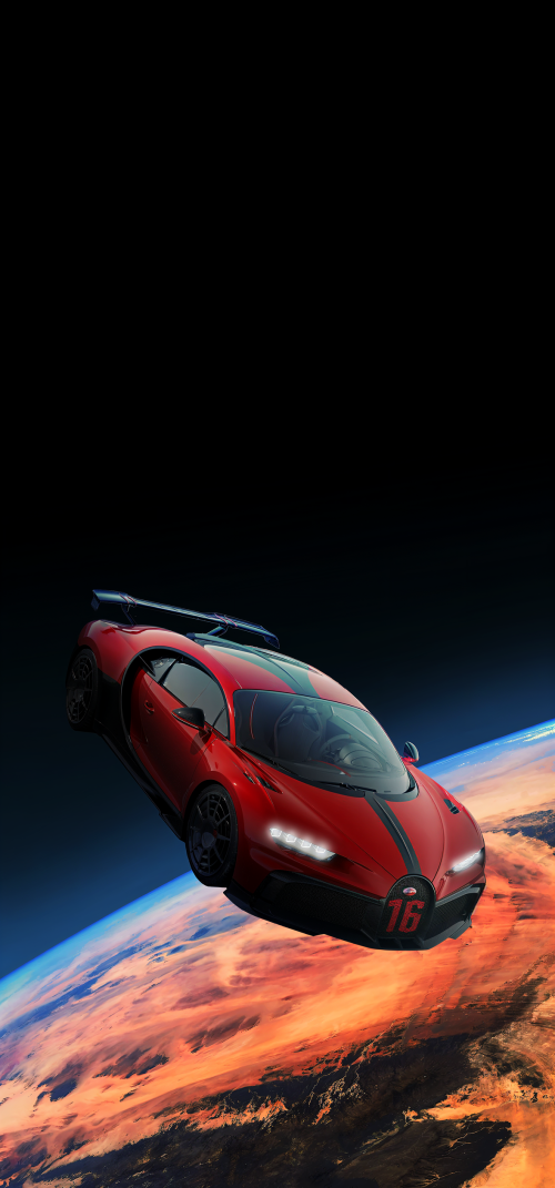 Bugatti in Space Wallpapers 4k iPhone