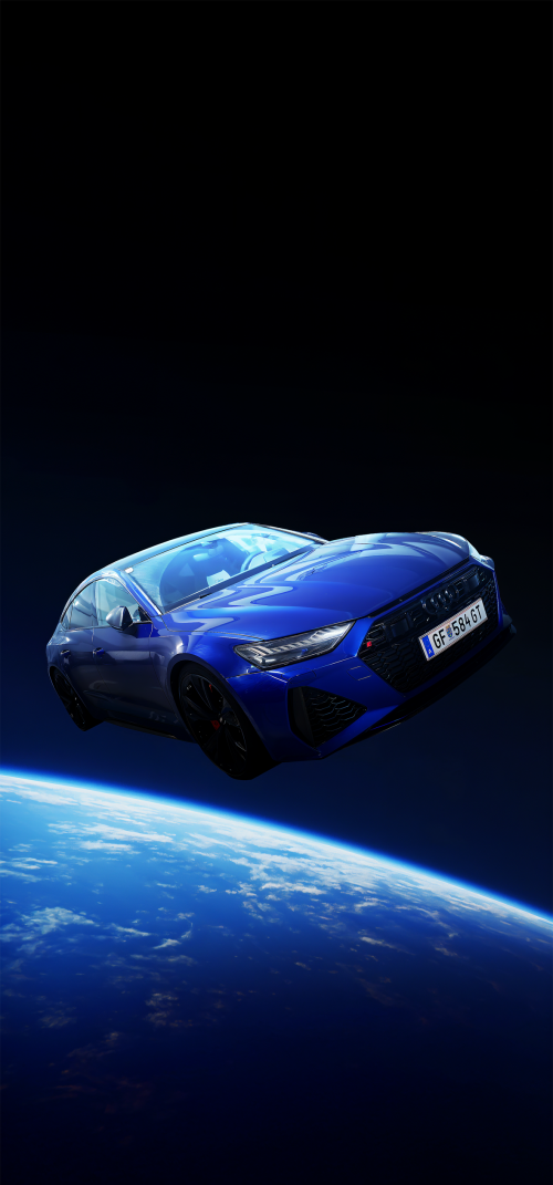 Audi in Space Wallpapers 4k for iPhone