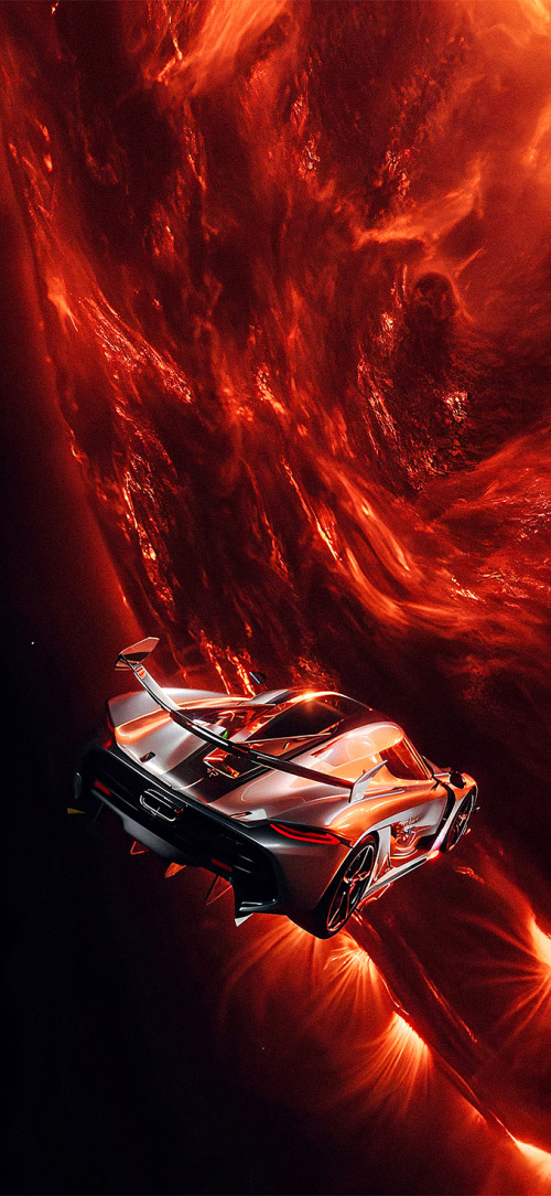 Koenigsegg  in Space Wallpaper 4K iPhone