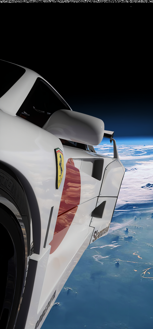 Ferrari in Space Wallpapers 4k iPhone