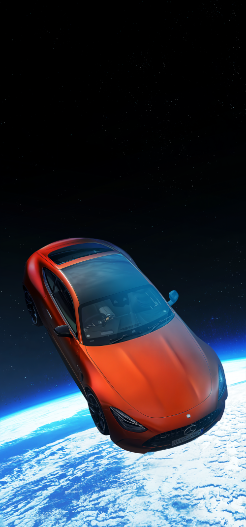 Car in Space 4K wallpapers