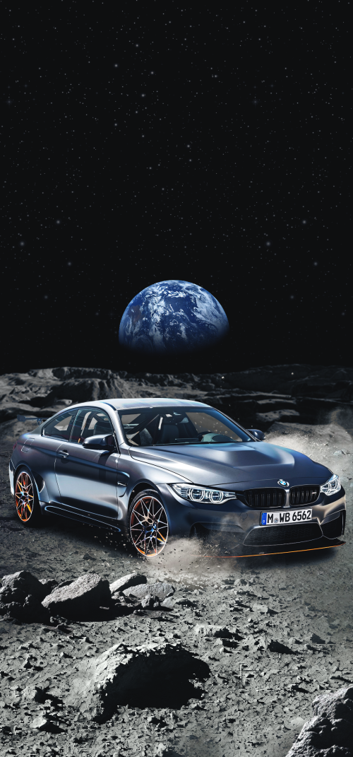 BMW in Space Wallpapers iPhone 4k