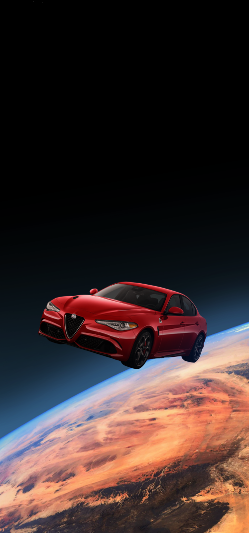 Alfa Romeo in Space Wallpapers 4K