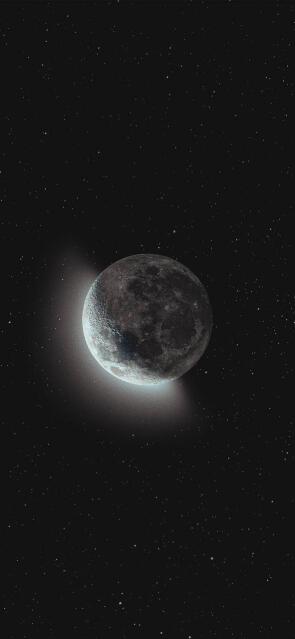 Aesthetic Moon 4K Wallpaper