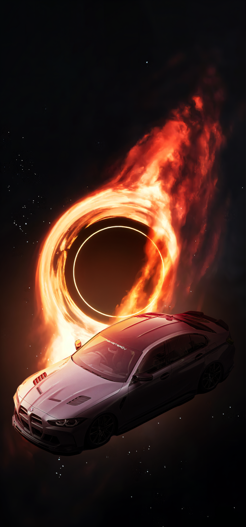 BMW in Space Wallpapers iPhone 4k