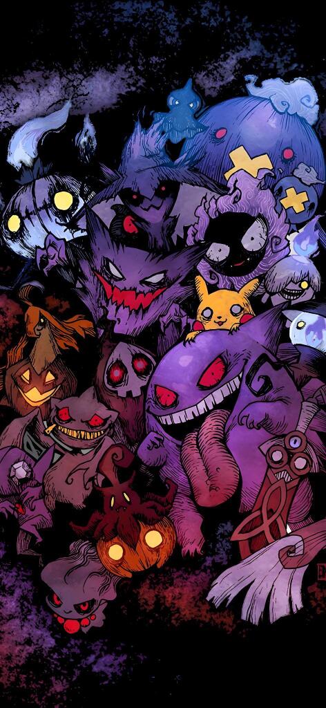 Pokemon Halloween Phone Wallpapers
