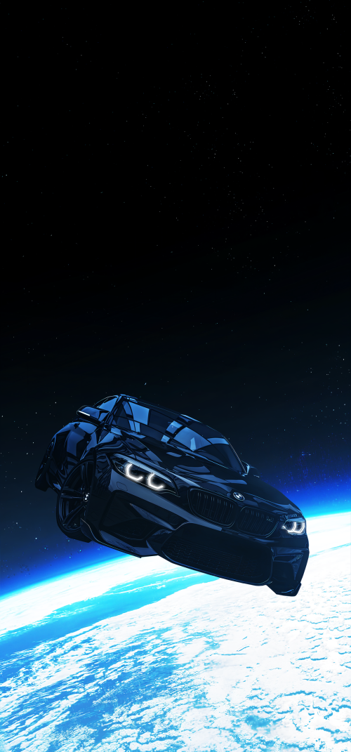 Car in Space 4K wallpapers