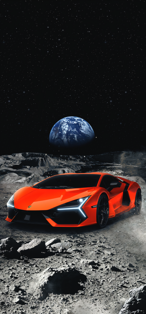 Lamborghini in Space Wallpapers 4K iPhone