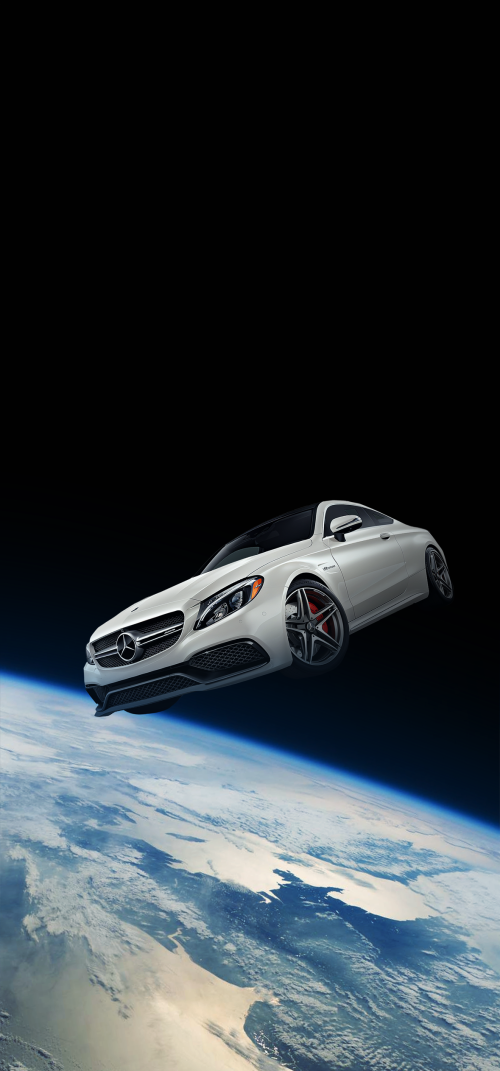 Mercedes Benz in Space Wallpapers 4K iPhone