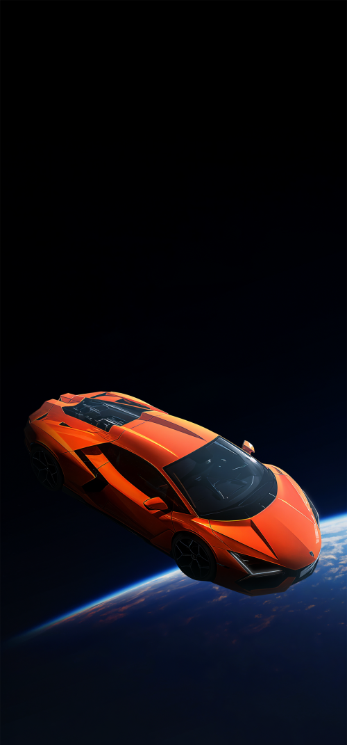 Car in Space 4K wallpapers